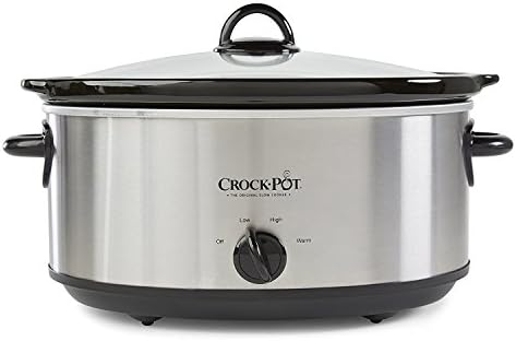 Crock-Pot 7 Quart Oval Manual Slow Cooker – Stainless Steel Select C247