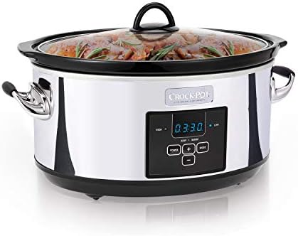 Crock-Pot 7 Quart Programmable Slow Cooker – Polished Platinum Daily C299