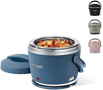 Crock-Pot Electric Lunch Box Food Warmer 20oz – Faded Blue Signature C224