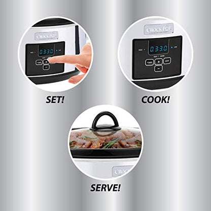 Crock-Pot 7 Quart Programmable Slow Cooker – Polished Platinum Daily C299