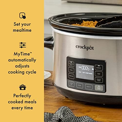 Crock-Pot 7 Quart Portable Programmable Slow Cooker with Timer Original C281