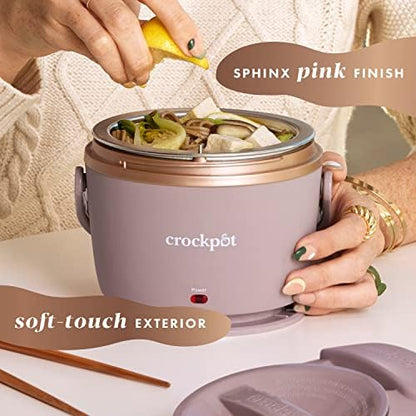 Crock-Pot Electric Lunch Box Food Warmer 20oz – Blush Pink Prime C225