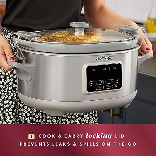 Crock-Pot 7 Quart Programmable Cook & Carry Slow Cooker Fresh C290
