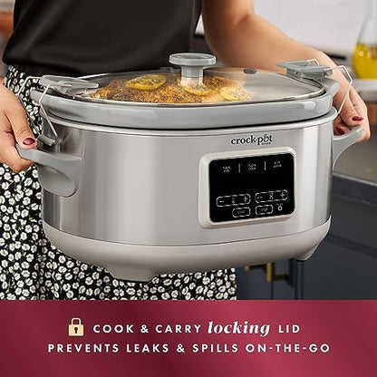 Crock-Pot 7 Quart Programmable Cook & Carry Slow Cooker Fresh C290