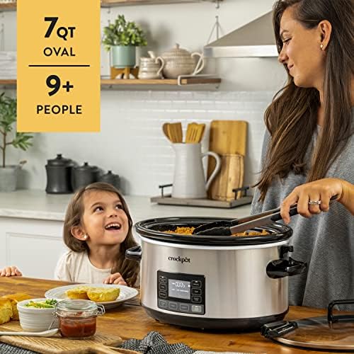 Crock-Pot 7 Quart Portable Programmable Slow Cooker with Timer Original C281