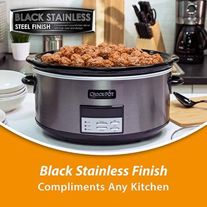 Crock-Pot 8 Quart Programmable Slow Cooker with Auto Warm Signature C214