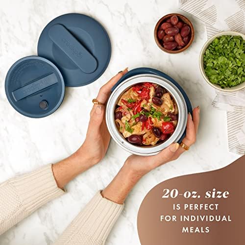 Crock-Pot Electric Lunch Box Food Warmer 20oz – Faded Blue Signature C224