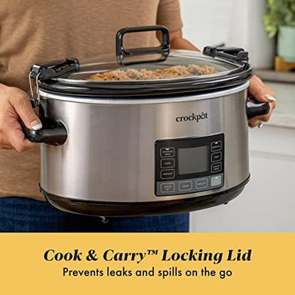 Crock-Pot 7 Quart Portable Programmable Slow Cooker with Timer Original C281