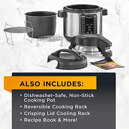 Crock-Pot Express Crisp 8 Quart 10-in-1 Pressure Cooker Reserve C255