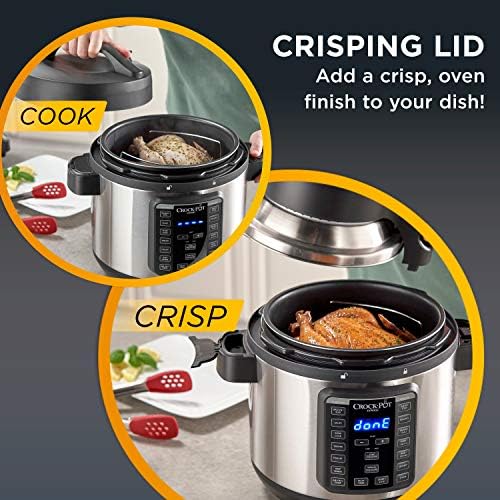 Crock-Pot Express Crisp 8 Quart 10-in-1 Pressure Cooker Reserve C255