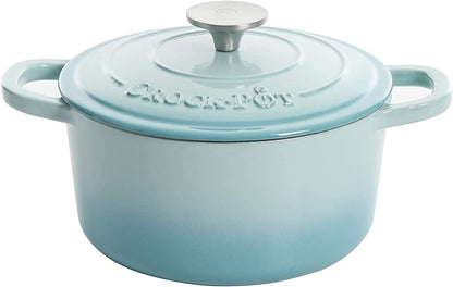 Crock-Pot 3 Quart Enameled Cast Iron Dutch Oven – Aqua Plus C230