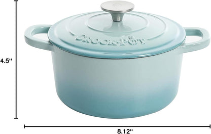 Crock-Pot 3 Quart Enameled Cast Iron Dutch Oven – Aqua Plus C230